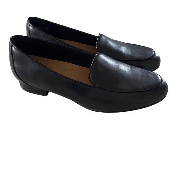 Clarks Women’s Unstructured Black Un-Blush Ease Slip On Black Loafer Sz 9 1/2 W - Picture 3 of 13